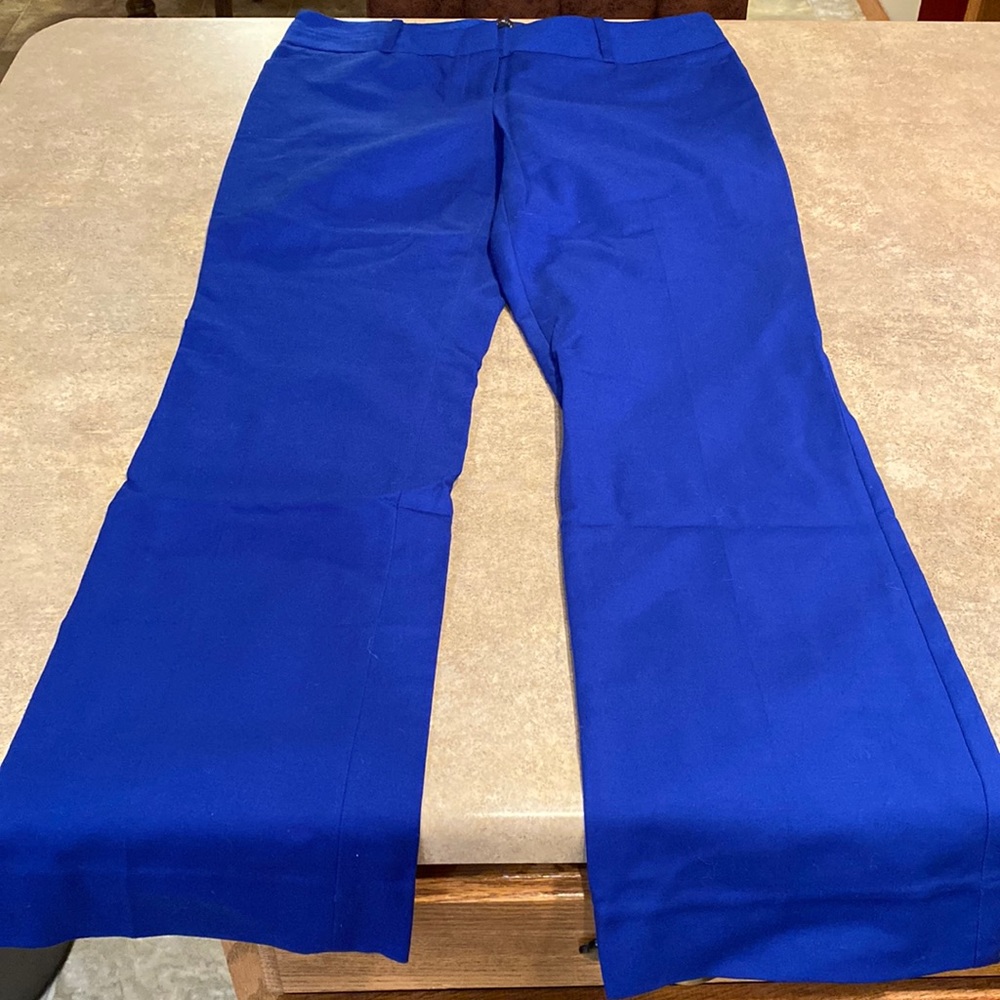 The Limited Royal Blue Wide-Leg Dress Pants